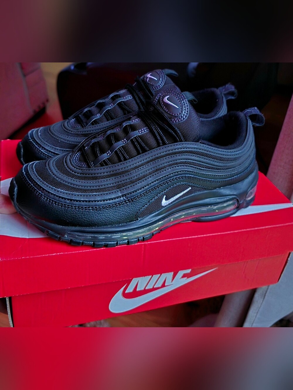 Sz 9 Men's NIKE AIR MAX '97 'Black/White Anthracite'